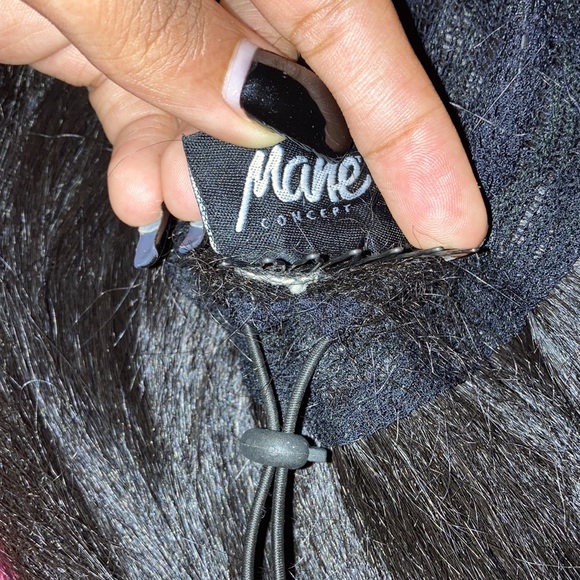 Long black synthetic ponytail - Picture 4 of 5